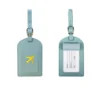 Travel Luggage Tag Name Light Blue